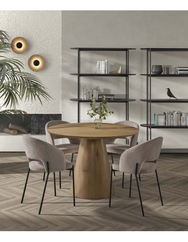 Mesa Redonda con base cónica NATURIA 120, MDF...