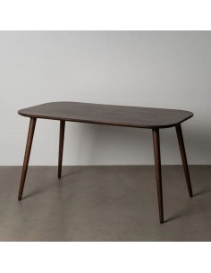 Mesa de comedor 145x80 NARA de madera de Mango oscuro de...