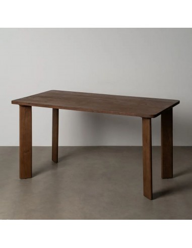 Mesa de comedor 145x80 BALI de madera de Mango oscuro estilo étnico