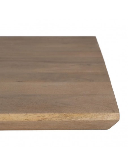 Mesa de sala estilo industrial DENVER 190x90, madeira de manga e ferro