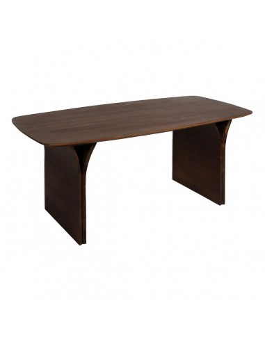 Mesa de comedor contemporánea KENYA 180x90, madera de acacia marrón