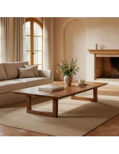 Mesa de centro contemporánea JAVA 150x70, madera de... 2