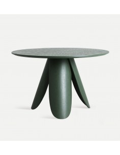 Mesa redonda para comedor de diseño DORSTEN 120, madera...
