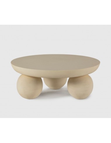 Mesa Centro Redonda AILEN 100, beige simil...