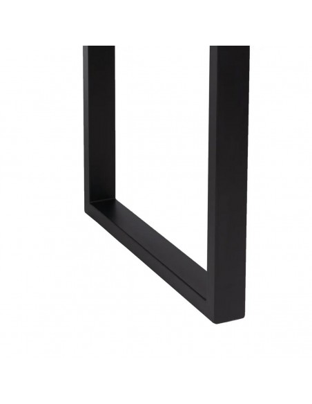 MESA diseño industrial BRUNNO 160x90 en color nogal y hierro negro