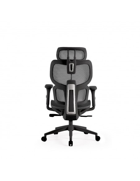 Sillón de oficina ergonómico TORONTO, alto, tejido krono y brazos en 3D