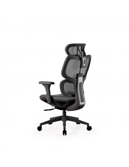 Sillón de oficina ergonómico TORONTO, alto, tejido krono y brazos en 3D