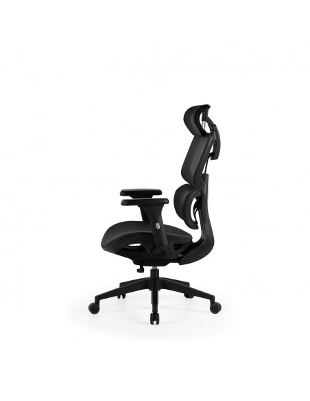 Sillón de oficina ergonómico TORONTO, alto, tejido krono y brazos en 3D