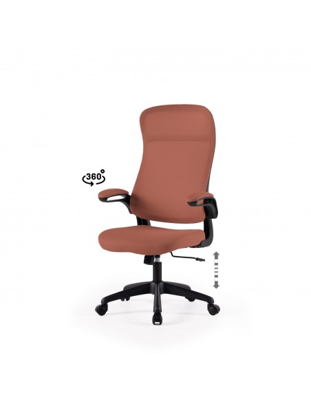 Sillón de oficina SORBONNE alto,tejido artik y brazos abatibles