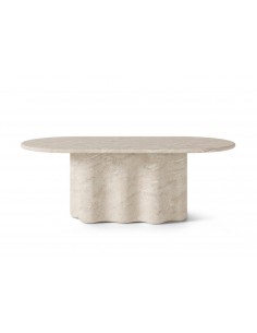 Mesa de Comedor oval mármol travertino LORRAINE 220
