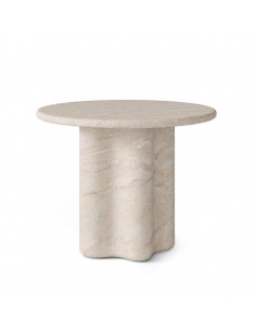 Mesa redonda en mármol travertino MICHELLE 100