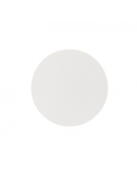 Mesa redonda minimalista THELMA 120 en micro cemento blanco