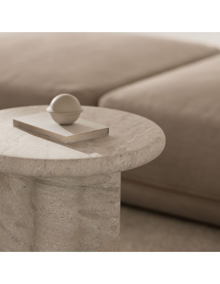 Mesa lateral em microcimento travertino EMERIC 50