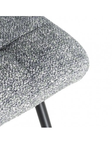 Silla de estilo nórdico moderno NORDA, tejido...