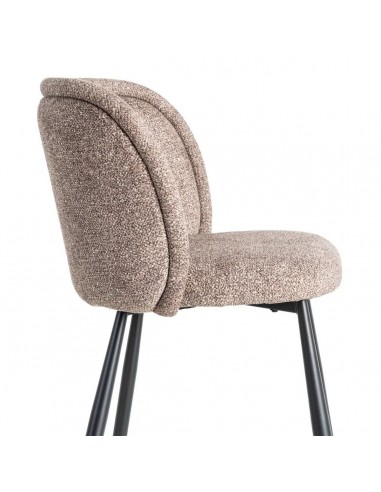 Silla con respaldo curvo BOREA, tejido Jaspeado...