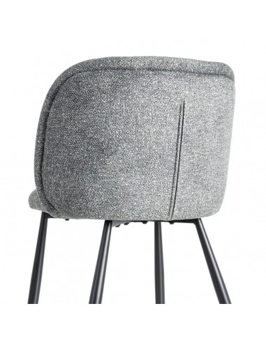 Silla con respaldo curvo BOREA, tejido Jaspeado...