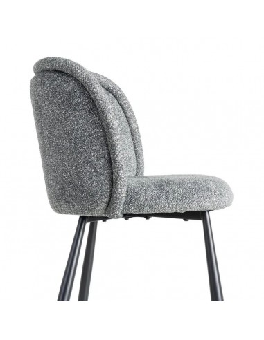 Silla con respaldo curvo BOREA, tejido Jaspeado...