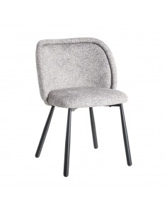 Silla con respaldo curvo BOREA, tejido Jaspeado y Patas... 2