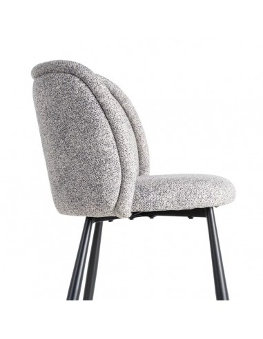 Silla con respaldo curvo BOREA, tejido Jaspeado...