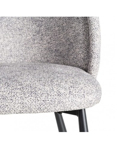 Silla con respaldo curvo BOREA, tejido Jaspeado...