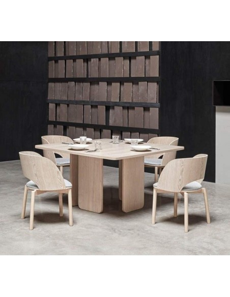 TEULAT MESA CUADRADA ARQ 137, madera NATURAL TEULAT MESA CUADRADA ARQ 137, madera NATURAL