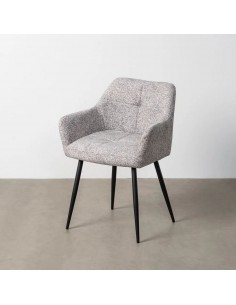 Silla con brazos de estilo moderno ARDEN, tejido jaspeado... 2
