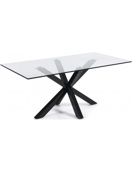 ARYA Tabela 200x100 Vidro Preto Epoxy Vidro Preto Vidro Transparente