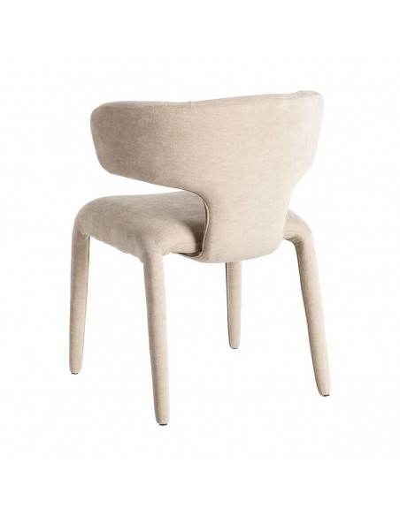 Cadeira 3D KALMA totalmente estofada com design orgânico moderno