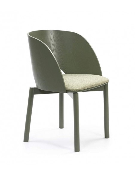 TEULAT SILLA DE DISEÑO DAM, MADERA VERDE