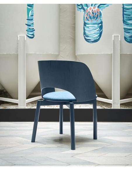 TEULAT SILLA DE DISEÑO DAM, MADERA MARINO