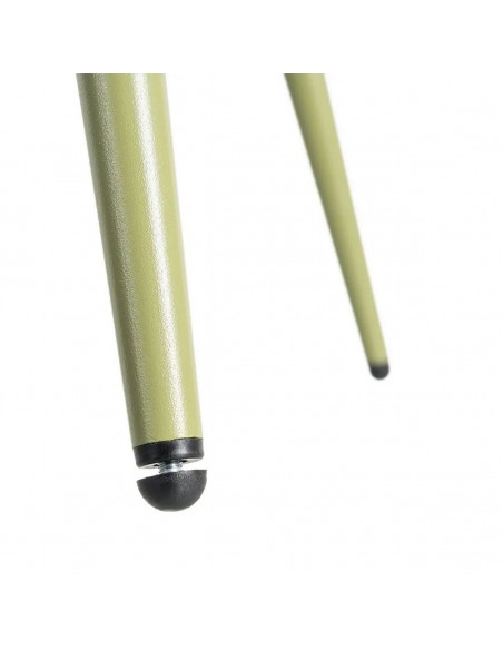 Silla SOLNA de diseño nórdico, tapizado en tejido y metal al tono