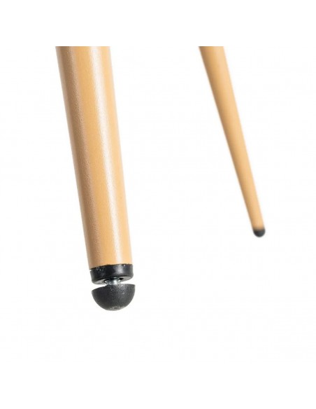 Silla SOLNA de diseño nórdico, tapizado en tejido y metal al tono