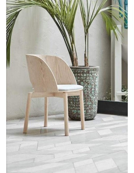 TEULAT SILLA DE DISEÑO DAM, MADERA Natural