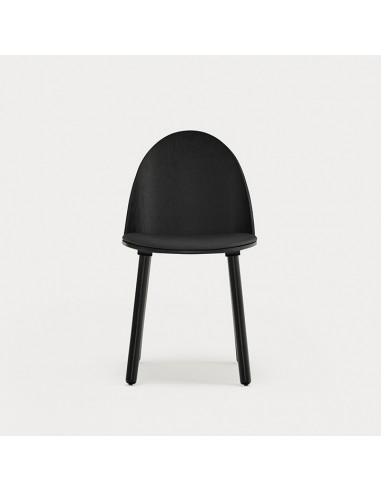TEULAT SILLA DE DISEÑO UMA, madera negra y...