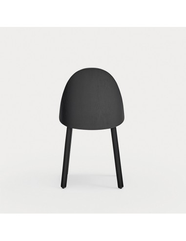 TEULAT SILLA DE DISEÑO UMA, madera negra y...