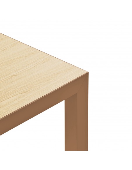 Teulat mesa ALMA 180 x 90 design minimalista em carvalho e metal argila