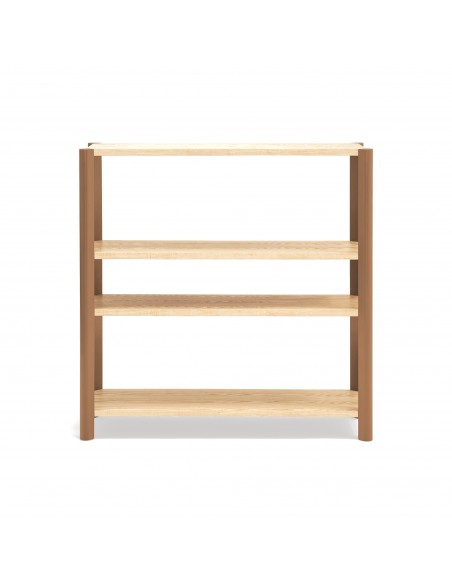 Teulat BONA 125 estante Mediterrâneo em madeira, 4 prateleiras, carvalho e cor argila