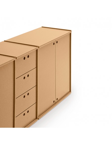 Teulat Wally aparador minimalista 197 X 80 MDF lacado natural