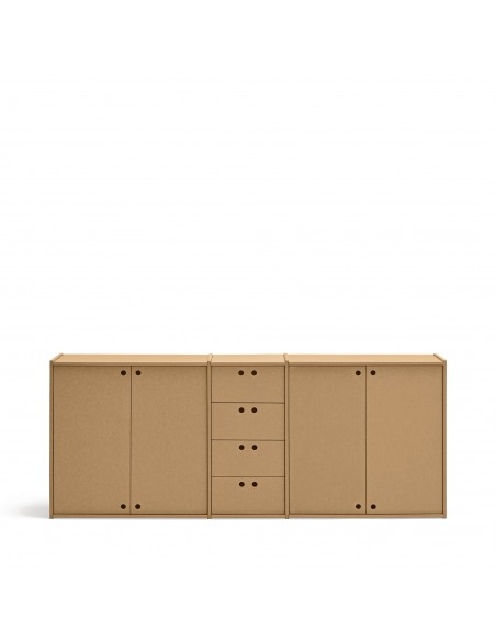 Teulat Wally aparador minimalista 197 X 80 MDF lacado natural