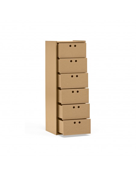 Teulat WALLY comoda alta minimalista 118 X 40 MDF natural