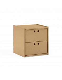 Teulat WALLY mesita de noche 40X42 MDF natural