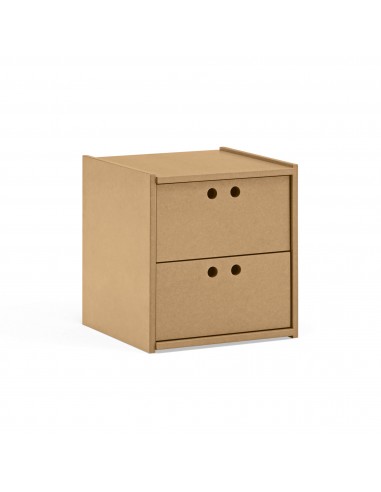 Teulat WALLY mesa de cabeceira 40X42 MDF natural
