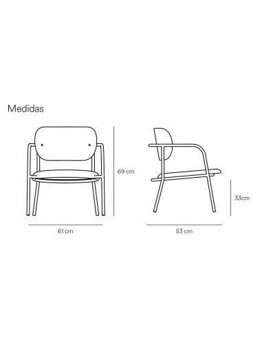 TEULAT BUTACA ECLIPSE DE DISEÑO madera ROBLE y...