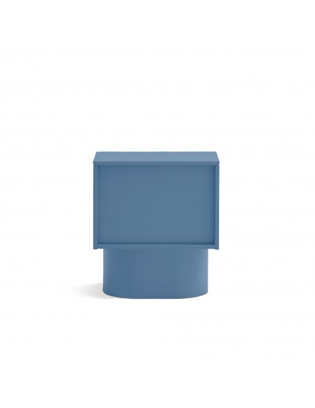 Teulat TOTEM mesita minimalista 50x35, MDF lacado azul cielo.