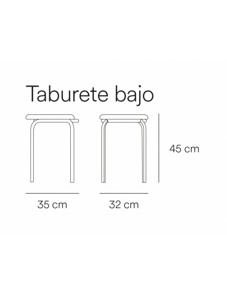 TEULAT ECLIPSE Banco baixo 45, empilhável, em tecido cinzento e metal preto