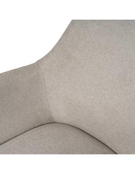 Silla de comedor diseño escandinavo SHARON en tela y madera de haya