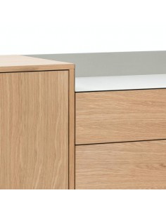 TEULAT APARADOR VALLEY 150X45 ROBLE, GRIS 2