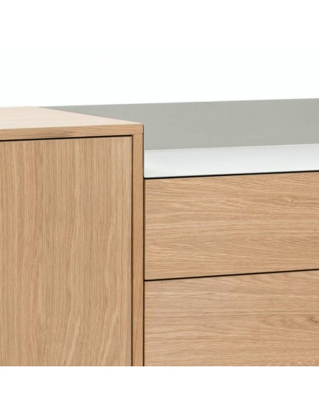 TEULAT APARADOR VALLEY 150X45 ROBLE, GRIS