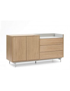 TEULAT APARADOR VALLEY 150X45 ROBLE, GRIS