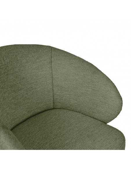 Silla de comedor giratoria NÓRDICA VIRGINIA en tela y madera de haya